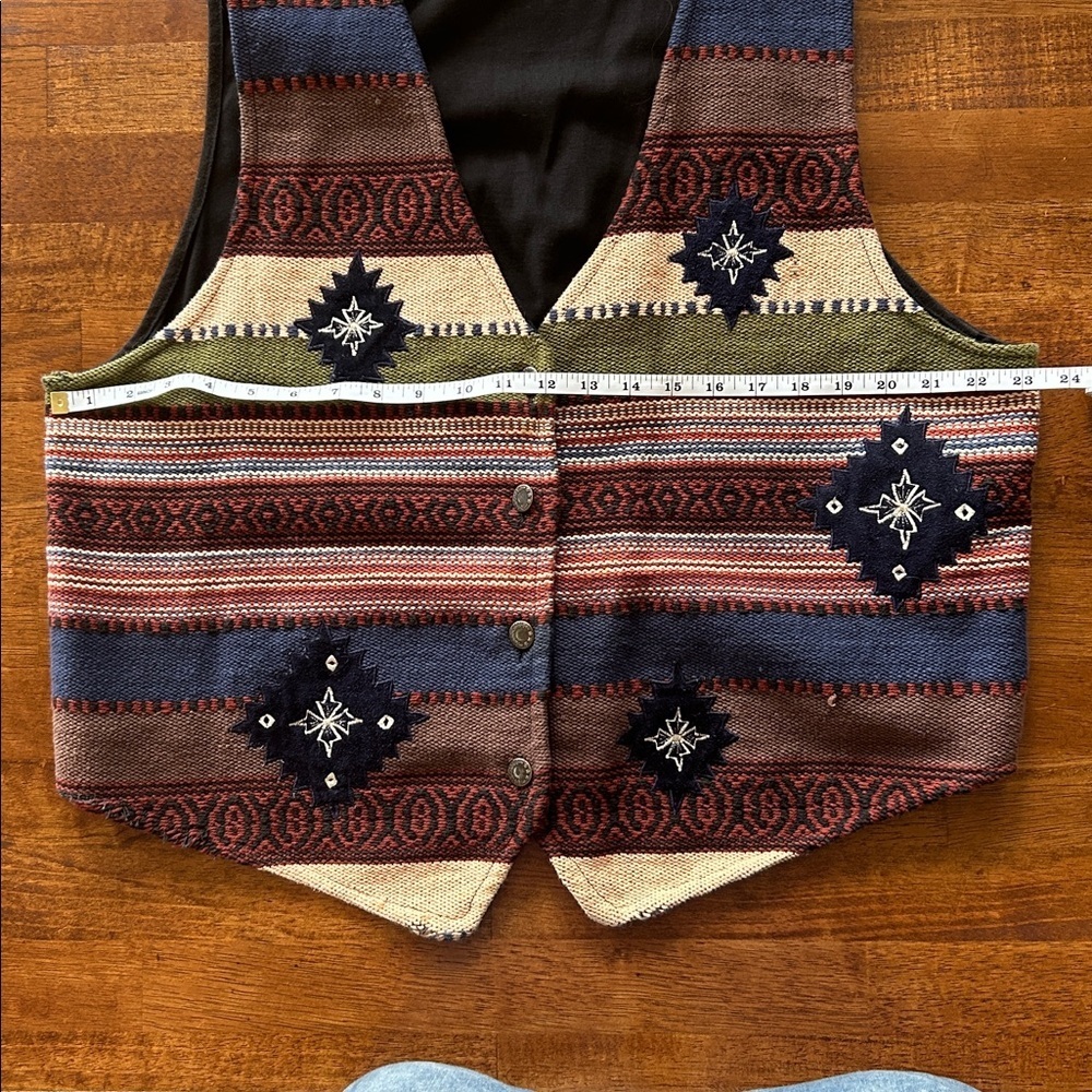 J. GEE Southwestern Boho Vest, Vintage Tribal Western women’s size 2X​​ - Picture 2 of 10